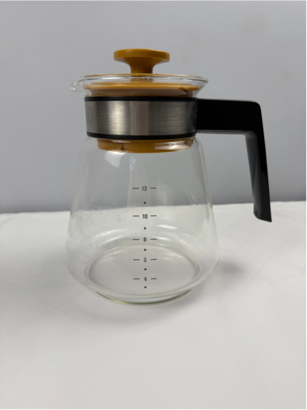 Vintage Norleco Dial 12 cups Clear Glass Brew Coffee Carafe Pot Replacement